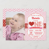 バレンタイン 誕生日 私たちの小さな愛 招待状 (正面/裏面)