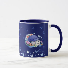 バレンタイン 野球 ブルー 可愛い マグカップ