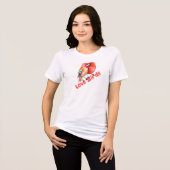 バレンタイン 鳥のラブ トライブレンドＴシャツ (正面全面)