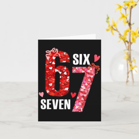 バレンタイン 67 ６７ ローズ ハーツ ボウ バレンタイン カード (黄色い花)