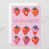 バレンタイン Berry I'm Berry Fond of You シーズンカード (正面/裏面)