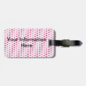 バレンタイン- Bichon Friseのシルエット ラゲッジタグ (裏面横)