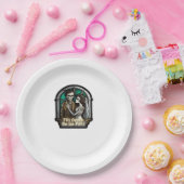 バレンタイン Till Death Do Us Part クラシック ペーパープレート (パーティー)