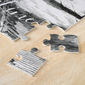 バレンタインBe私のカップルby暖炉モノクローム ジグソーパズル (側面)