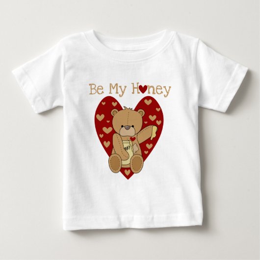 バレンタインBe My Honey Tシャツ&ギフト ベビーTシャツ (正面)