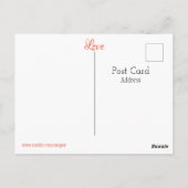 バレンタインIちょうどScranton PAポストカードであなたが欲しい ポストカード (裏面)