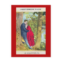バレンタインIちょうどScranton PAポストカードであなたが欲しい