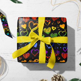 バレンタインLGBTハート |バレンタインの贈り物 ラッピングペーパー
