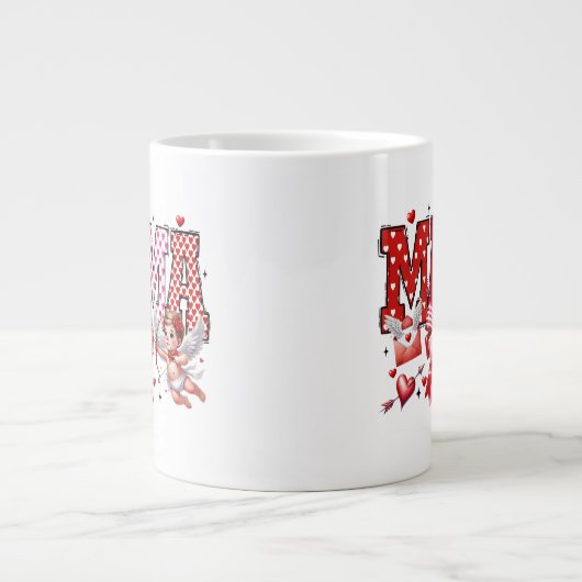 バレンタインMAMA ジャンボコーヒーマグカップ (正面)