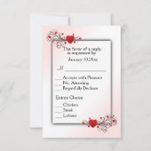 バレンタインRSVP 出欠カード (裏面)