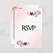 バレンタインRSVP 出欠カード (正面/裏面)