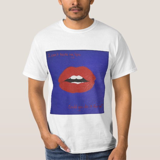 バレンタインTシャツのチーズっぽいフレーズ Tシャツ (正面)