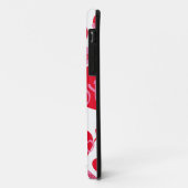 バレンタインXOXOハートピンク赤パタモダンーン白 Case-Mate iPhoneケース (裏面/左)