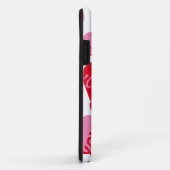 バレンタインXOXOハートピンク赤パタモダンーン白 Case-Mate iPhoneケース (裏面/右)