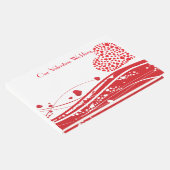 バレンタイ結婚ンレッドホワイトハート ゲストブック (コーナー)