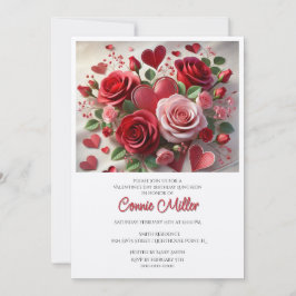 バレンタエレガントン誕生日ルンチョン 招待状