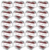 バレンタカスタムイン20プレイドハート シール (正面)