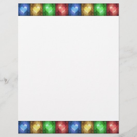 バレンタカラフルンの日のハート文素朴具 (正面)