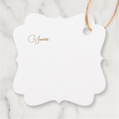 バレンタガーリーンの大きなハート素朴な茶色の緑 フェイバータグ (裏面)