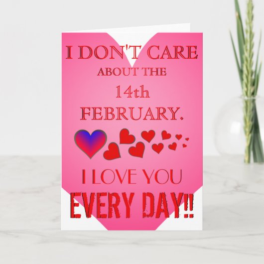 バレンタニおもしろいーのグリーティングカード シーズンカード (正面)