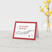 バレンタニおもしろいーカードピックアップライントラックラブスモール カード (黄色い花)