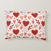 バレンタニお洒落ーハートパターン アクセントクッション (裏面)
