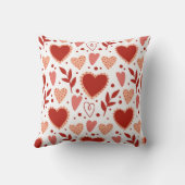 バレンタニお洒落ーハートパターン クッション (裏面)