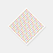 バレンタニカラフルンキャンディハートランチョンマットホリデー スタンダードカクテルナプキン (角)