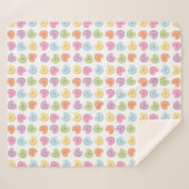 バレンタニカラフルンキャンディハート紙コースターマグ シェルパブランケット (正面(横))