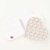 バレンタニカラフルンキャンディハート紙コースターマグ ノートブック (内部)