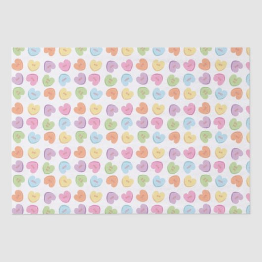 バレンタニカラフルンキャンディハート紙コースターマグ 薄葉紙 (正面)