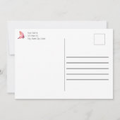 バレンタニシンプルーのメッセージ 案内状 (裏面)