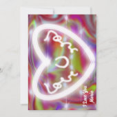 バレンタニユニークー抽象芸術カラフルと鮮やかなカード シーズンカード (正面)