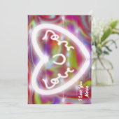 バレンタニユニークー抽象芸術カラフルと鮮やかなカード シーズンカード (スタンド正面)