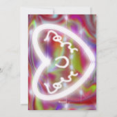 バレンタニユニークー抽象芸術カラフルと鮮やかなカード シーズンカード (裏面)