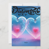 バレンタニユニークー抽象芸術カラフルと鮮やかなカード シーズンカード (裏面)