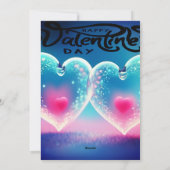 バレンタニユニークー抽象芸術カラフルと鮮やかなカード シーズンカード (裏面)