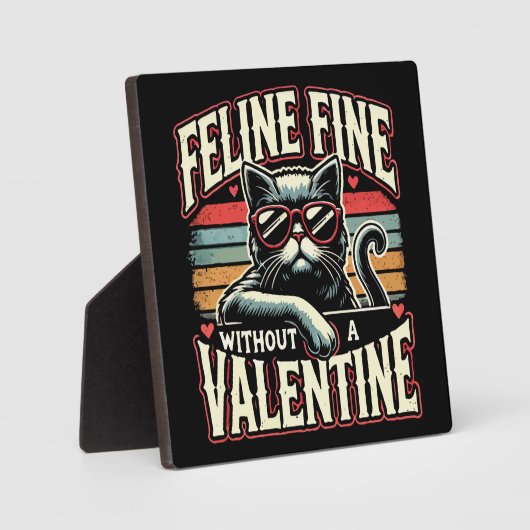 バレンタニ素晴らしー猫アンチのない猫 フォトプラーク (正面)