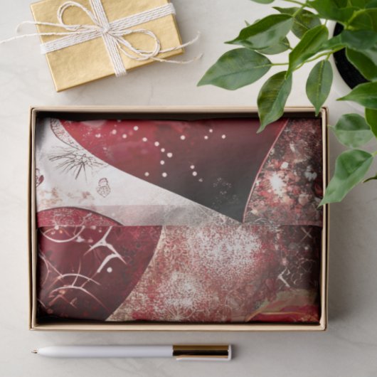 バレンタニ鮮やかーの赤いピンクのハートを切り離す 薄葉紙 (ギフト)