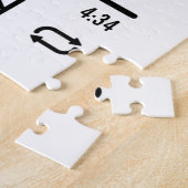 バレンタパーソナライズされたインフォトソング再生リスト ジグソーパズル (側面)