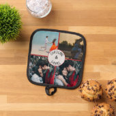 バレンタパーソナライズされたイン写真コラージュ 鍋敷き (トップダウン)