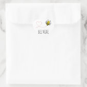 バレンタパーソナライズされたイン引用文 – ビーマインアニメ ハートシール (バッグ)