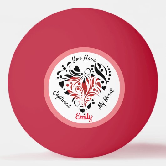 バレンタパーソナライズされたイン·ギフト·アイディア 卓球ボール (正面)