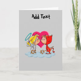 バレンタパーソナライズされたンの愛の天使 シーズンカード