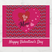 バレンタパーソナライズされたンの日 スパークリングワインラベル (シングルラベル)