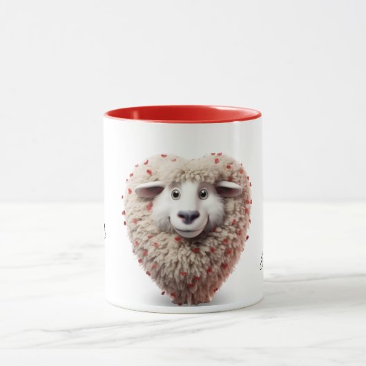 バレンタパーソナライズされたンの日 マグカップ (中央)