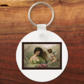 バレンタビクトリアンンの愛の質問への贈り物 キーホルダー (正面)