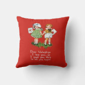 バレンタビクトリアンン クッション (裏面)