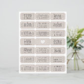 バレンタフランスのーラブ引用文カットチケット (スタンド正面)