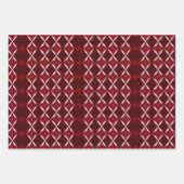 バレンタモダンイアーガイルンパターンセットNo3 ラッピングペーパーシート (正面3)